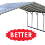 Metal Carports & Garages for Sale or Rent to Own in Ruston LA by MJ Bond Buildings