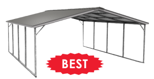 Metal Carports & Garages for Sale or Rent to Own in Ruston LA by MJ Bond Buildings